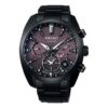 ASTRON Astron GPS Solar Dual-Time 42,7 mm Edizione limitata Nero/Viola