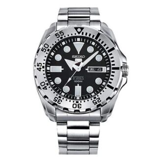 Automatico Meccanico Water Ghost Impermeabile Sportivo da Uomo Cinturino in acciaio nero