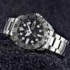 Automatico Meccanico Water Ghost Impermeabile Sportivo da Uomo Cinturino in acciaio nero