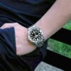 Automatico Meccanico Water Ghost Impermeabile Sportivo da Uomo Cinturino in acciaio nero