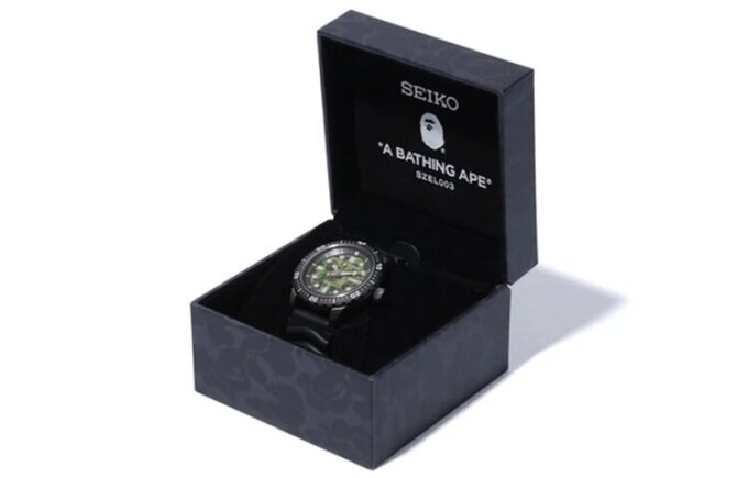 BAPE X Seiko OROLOGIO MECCANICO DA SOMMOZZATORE Crossover