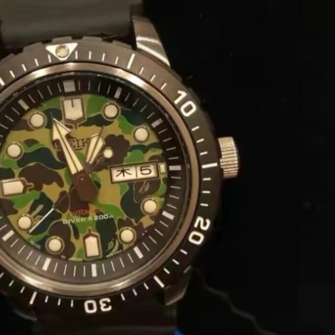 BAPE X Seiko OROLOGIO MECCANICO DA SOMMOZZATORE Crossover
