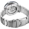 N. 5 Orologio meccanico automatico con cinturino in acciaio, piccolo, nero