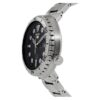 N. 5 Orologio meccanico automatico con cinturino in acciaio, piccolo, nero