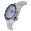 N. 5 Orologio meccanico automatico impermeabile con cinturino in acciaio blu argento