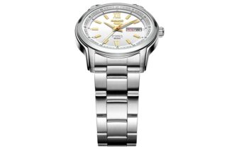 N. 5 Orologio meccanico da lavoro sportivo in acciaio con cinturino, impermeabile, bianco N. 5 Orologio meccanico da lavoro sportivo in acciaio con cinturino, impermeabile, bianco