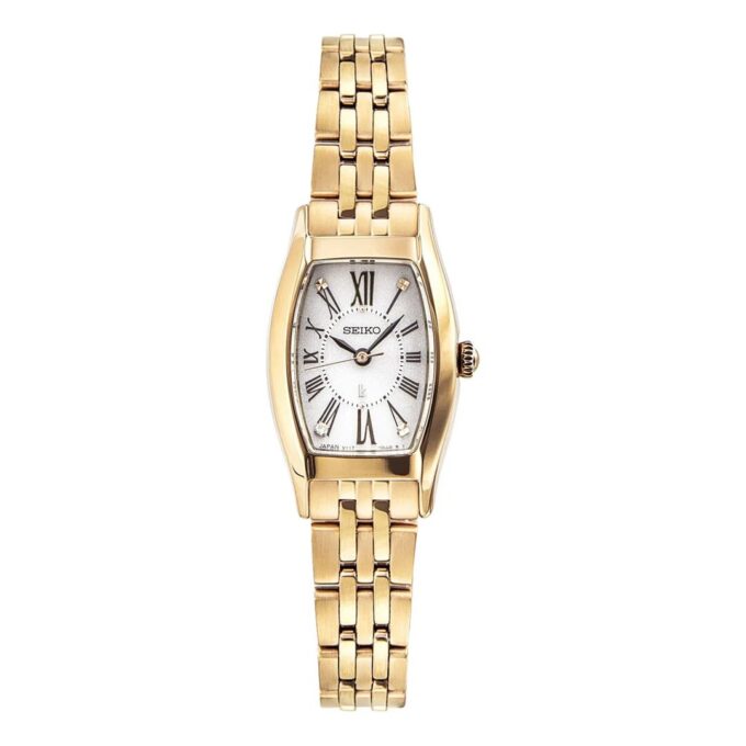 Orologio al quarzo a energia solare Lukia con lente blu, impermeabile fino a 100 metri