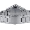 Orologio al quarzo business casual sportivo con quadrante nero e cinturino argento