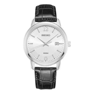 Orologio al quarzo con cinturino bianco