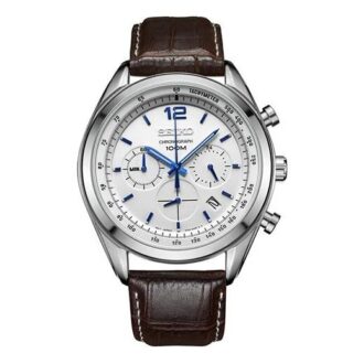 Orologio al quarzo con cinturino casual, bianco