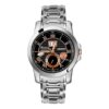 Orologio al quarzo con cinturino in acciaio, stile business casual