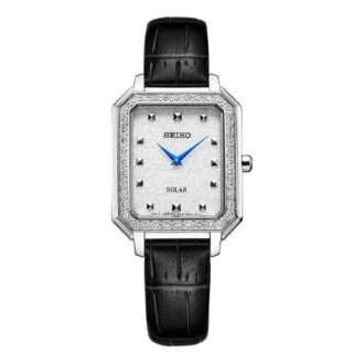 Orologio al quarzo minimalista quadrato bianco