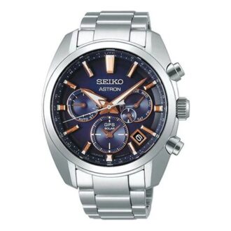 Orologio Astron GPS a energia solare Blu Argento