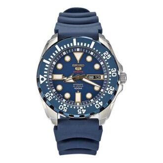 Orologio automatico da uomo resistente all’acqua con quadrante blu