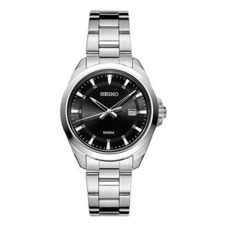 Orologio Business Casual impermeabile con cinturino in acciaio nero