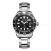 Orologio Casual Black Warrior a energia solare, impermeabile fino a 200 m