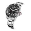 Orologio Casual Black Warrior a energia solare, impermeabile fino a 200 m