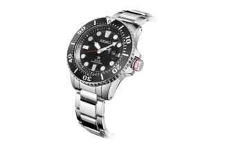 Orologio Casual Black Warrior a energia solare, impermeabile fino a 200 m