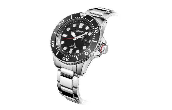 Orologio Casual Black Warrior a energia solare, impermeabile fino a 200 m
