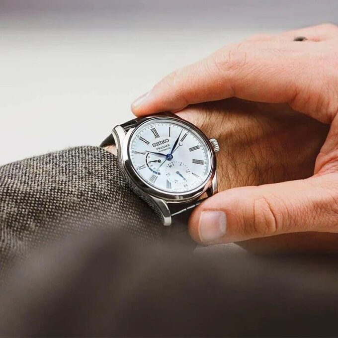 Orologio da lavoro e casual meccanico automatico smaltato serie Presage
