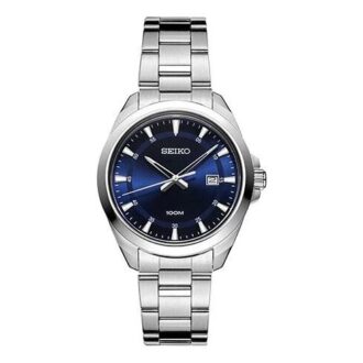 Orologio impermeabile Business Casual con cinturino in acciaio blu