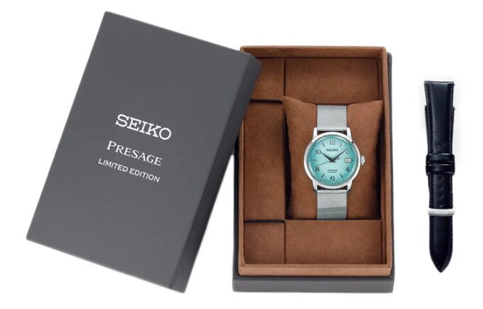 Orologio in acciaio della serie Presage, blu