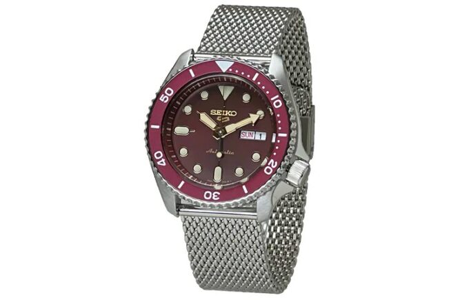 Orologio meccanico 5 Sports Rosso vino