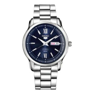 Orologio meccanico a carica automatica n. 5, blu
