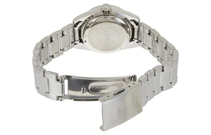 Orologio meccanico automatico Business 5 con calendario, impermeabile, bianco