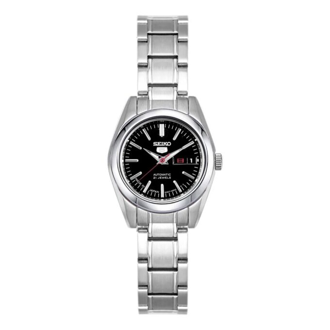 Orologio meccanico automatico Business 5 con calendario, impermeabile, nero