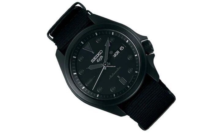Orologio meccanico automatico impermeabile serie n. 5 “Nero”