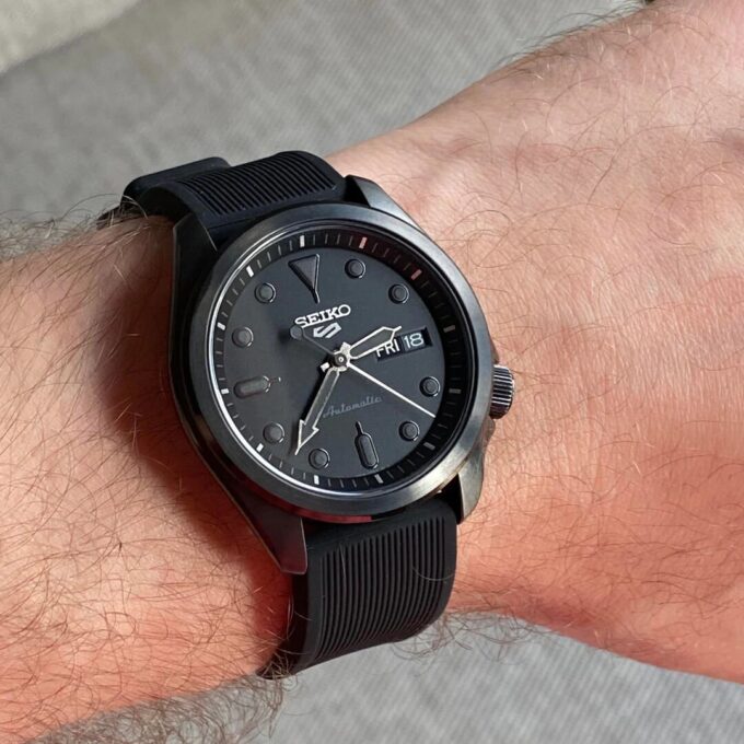 Orologio meccanico automatico impermeabile serie n. 5 “Nero”