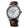 Orologio meccanico automatico Presage con quadrante bianco e cinturino marrone