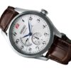 Orologio meccanico automatico Presage con quadrante bianco e cinturino marrone