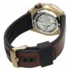 Orologio meccanico automatico retrò impermeabile serie n. 5, nero e marrone