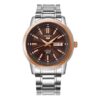 Orologio meccanico automatico serie n. 5 con cinturino in acciaio