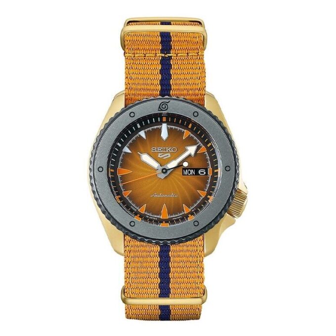 Orologio meccanico crossover in edizione limitata della serie Naruto Giallo