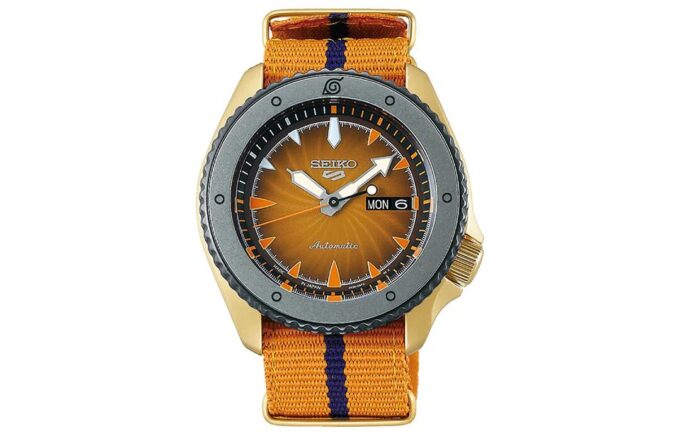 Orologio meccanico crossover in edizione limitata della serie Naruto Giallo