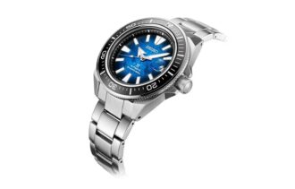 Orologio meccanico della serie Prospex con vetro zaffiro, cinturino in acciaio blu sfumato e impermeabilità fino a 200 metri