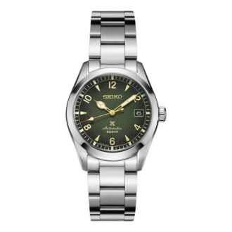Orologio meccanico in acciaio con cinturino della serie Prospex, impermeabile fino a 200 metri, vetro zaffiro e movimento 6R35, quadrante “cielo stellato”