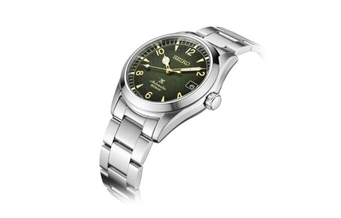 Orologio meccanico in acciaio con cinturino della serie Prospex, impermeabile fino a 200 metri, vetro zaffiro e movimento 6R35, quadrante “cielo stellato”