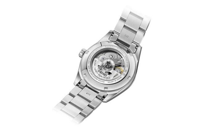 Orologio meccanico in acciaio con cinturino della serie Prospex, impermeabile fino a 200 metri, vetro zaffiro e movimento 6R35, quadrante “cielo stellato”