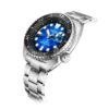 Orologio meccanico Prospex Serie con cassa in zaffiro, quadrante blu e cinturino in acciaio, impermeabile fino a 200 metri