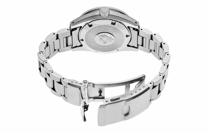 Orologio meccanico Prospex Series 140th Anniversary Limited Edition con quadrante bianco e cinturino in acciaio blu