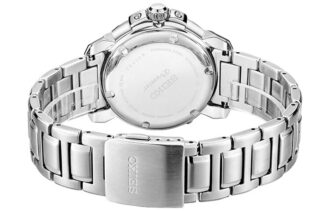 Orologio Premier Series con quadrante blu, cinturino in acciaio e vetro zaffiro