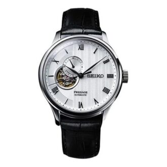 Orologio Presage Serie Japan Quadrante bianco Cinturino Orologio automatico / meccanico con movimento 4R