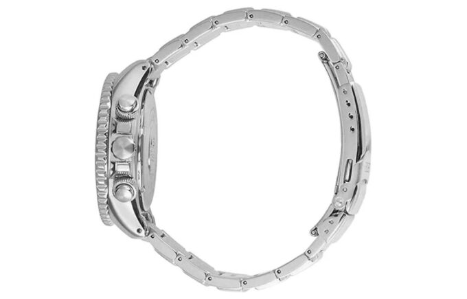 Orologio sportivo a energia solare con cinturino in acciaio