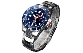 Seiko X PADI Eco Drive Argento/Blu