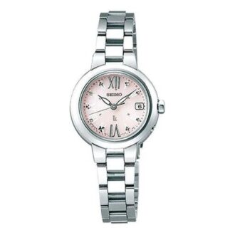 Serie Lukia Solor Wave Orologio piccolo minimalista Rosa Cinturino in acciaio