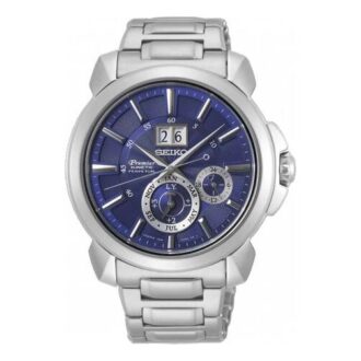 Serie Premier Casual Business Orologio al quarzo impermeabile Quadrante blu Cinturino in acciaio